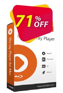 71% OFF AnyMP4 Mac Blu-ray Player - 1 year Coupon code