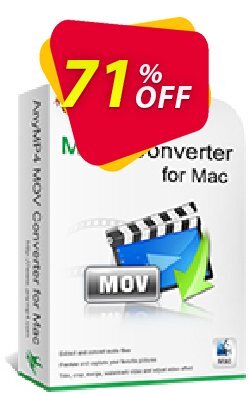 71% OFF AnyMP4 MOV Converter for Mac Lifetime License Coupon code