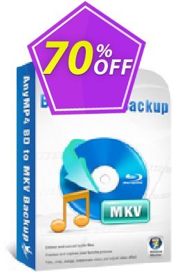 70% OFF AnyMP4 BD to MKV Backup Coupon code