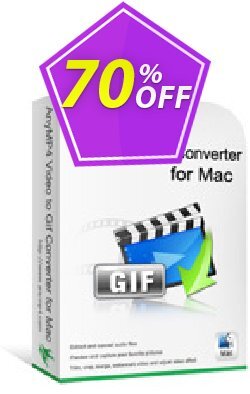 70% OFF AnyMP4 Video to GIF Converter for Mac Lifetime Coupon code