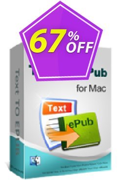 iPubsoft Text to ePub Converter for Mac Coupon, discount 65% disocunt. Promotion: 