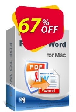 iPubsoft PDF to Word Converter for Mac Coupon, discount 65% disocunt. Promotion: 