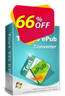 66% OFF iPubsoft Text to ePub Converter Coupon code