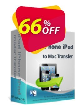 iPubsoft iPad iPhone iPod to Mac Transfer Coupon, discount 65% disocunt. Promotion: 