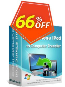 iPubsoft iPad iPhone iPod to Computer Transfer Coupon discount 65% disocunt - 