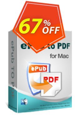 67% OFF iPubsoft ePub to PDF Converter for Mac Coupon code