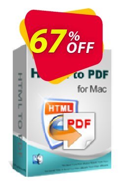 iPubsoft HTML to PDF Converter for Mac Coupon, discount 65% disocunt. Promotion: 