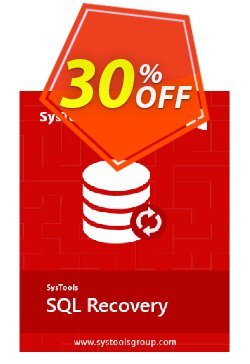 30% OFF SysTools SQL Recovery - Enterprise License Coupon code