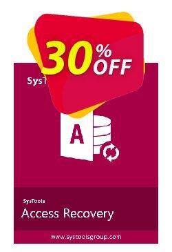 30% OFF SysTools Access Recovery, verified