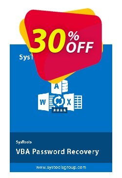 30% OFF SysTools VBA Password Recovery - Business  Coupon code