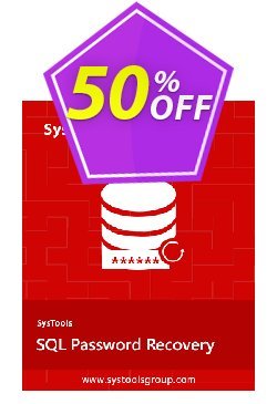 50% OFF SysTools  SQL Password Recovery - Business License Coupon code