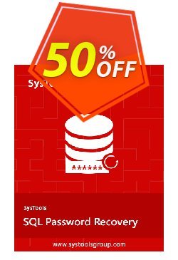 50% OFF SysTools  SQL Password Recovery - Enterprise License Coupon code