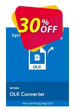 30% OFF SysTools OLK Converter Coupon code