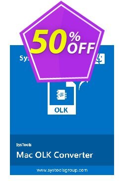 50% OFF SysTools Mac OLK Converter Coupon code