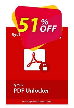 51% OFF SysTools Mac PDF Unlocker Coupon code