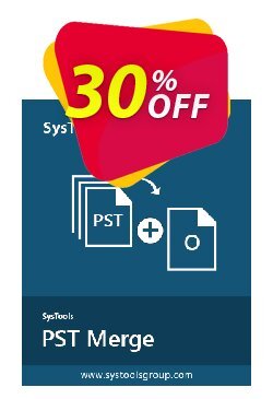 30% OFF SysTools PST Merge - Enterprise License Coupon code