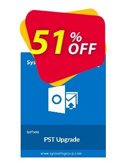 51% OFF SysTools PST Upgrade Coupon code