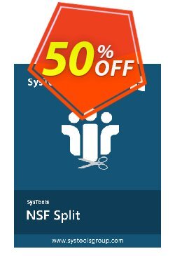 50% OFF SysTools NSF Split Coupon code