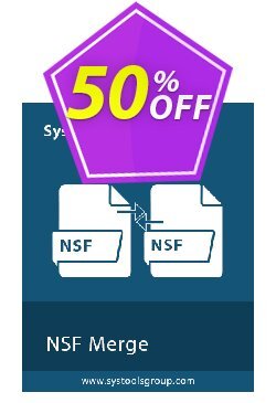 50% OFF SysTools NSF Merge Coupon code
