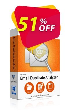 51% OFF SysTools Email Duplicate Analyzer Coupon code
