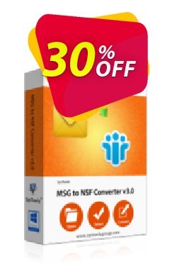 30% OFF SysTools MSG to NSF Converter Coupon code