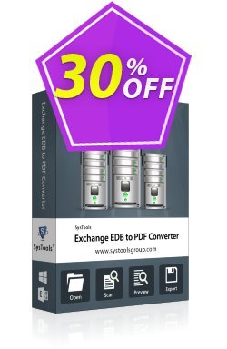 30% OFF SysTools Exchange EDB to PDF Converter Coupon code
