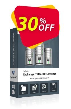 30% OFF SysTools Exchange EDB to PDF Converter Coupon code