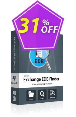 31% OFF SysTools EDB Finder Coupon code