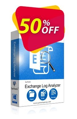 50% OFF SysTools Exchange Log Analyzer - Site License Coupon code