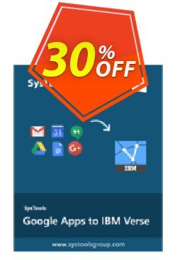 30% OFF SysTools G Suite to IBM Verse Coupon code