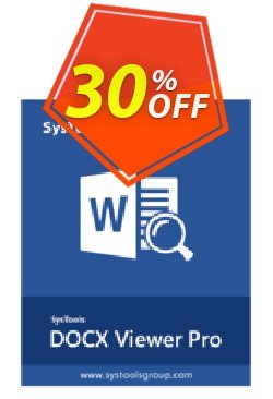 30% OFF SysTools DOCX Viewer Pro Coupon code