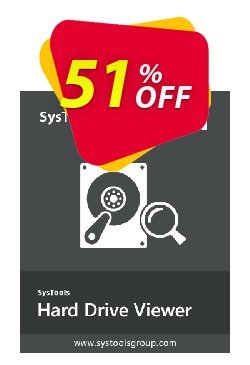 51% OFF SysTools Hard Drive Viewer Pro Coupon code