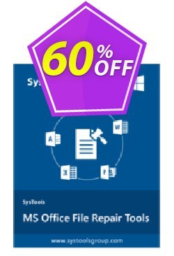60% OFF SysTools MS Office Repair Toolkit Coupon code