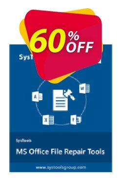 60% OFF SysTools MS Office Repair Toolkit Coupon code