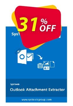 31% OFF SysTools Outlook Attachment Extractor Coupon code