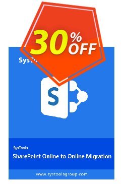 30% OFF SysTools SharePoint Migrator Coupon code