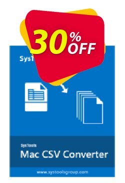 30% OFF SysTools Mac CSV Converter Coupon code