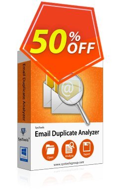 50% OFF SysTools Email Duplicate Analyzer - Analyzer Coupon code