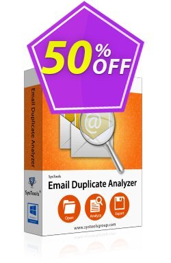 50% OFF SysTools Email Duplicate Analyzer - Enterprise Coupon code