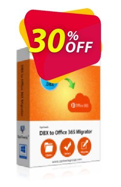 30% OFF SysTools DBX to Office 365 Migrator - Single User License  Coupon code