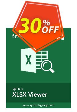 30% OFF SysTools XLSX Viewer Pro Coupon code