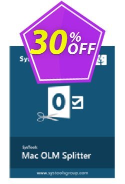 30% OFF SysTools OLM Splitter - Mac  Coupon code