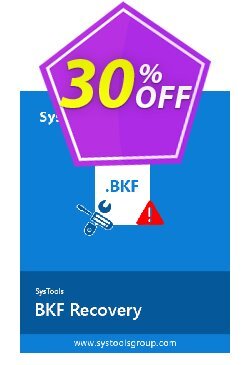 30% OFF SysTools BKF Repair - Business License Coupon code