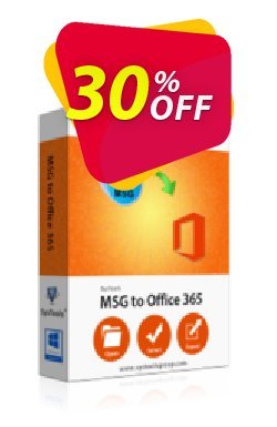 30% OFF SysTools MSG Converter + Office 365 Backup - 1 License  Coupon code