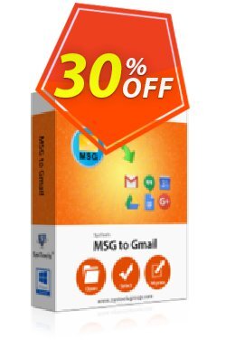 30% OFF SysTools MSG Converter + Outlook to G Suite - 1 License  Coupon code