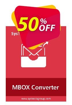 50% OFF Systools MBOX Converter - Enterprise License  Coupon code