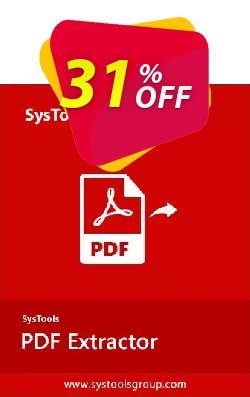 SysTools PDF Extractor for MAC Coupon discount 30% OFF SysTools PDF Extractor for MAC, verified - Awful sales code of SysTools PDF Extractor for MAC, tested & approved