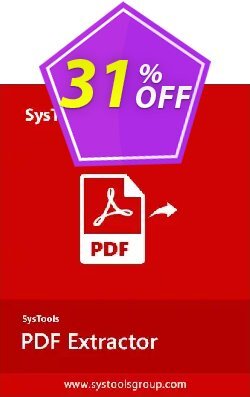 31% OFF SysTools PDF Extractor for MAC Coupon code