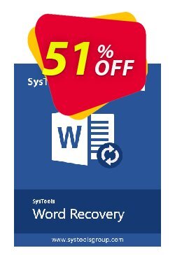51% OFF SysTools DOCX Repair Coupon code