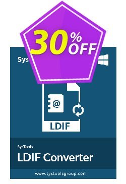 30% OFF SysTools LDIF Converter - Business License  Coupon code